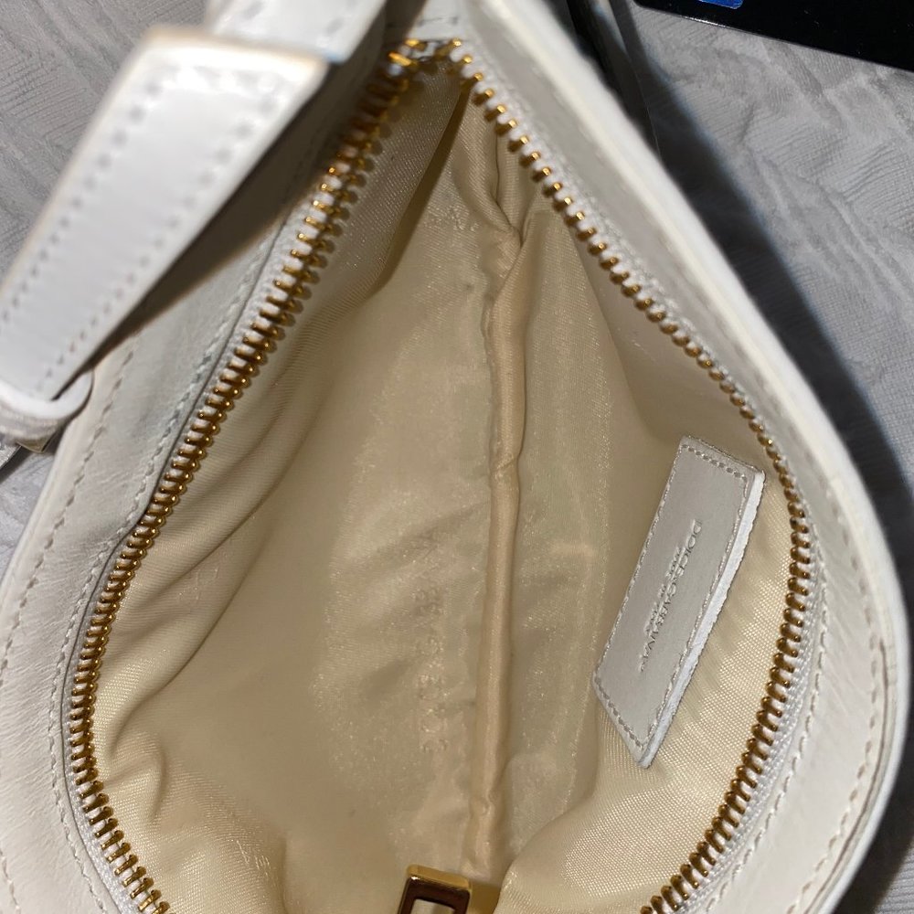 DOLCE & GABBANA white leather mini shoulder bag - Picture 7 of 14